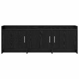 TV Cabinet 130 x 33 x 47 cm Black Oak Engineered Wood 8011196