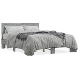 Bed Frame without Mattress Grey Sonoma 135x190 cm Double 3280210