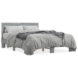 Bed Frame without Mattress Grey Sonoma 135x190 cm Double 3280210