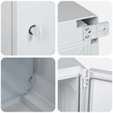 Control Cabinet Grey 37 x 16.5 x 35 cm ABS Plastic 4106496