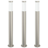 Bollard Lights 3pcs 80 cm Stainless Steel IP44 4006002