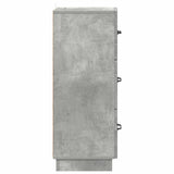 Drawer Cabinet Concrete Grey 33 x 34.5 x 87 cm Engineered Wood 895308