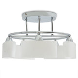 Ceiling Lamp with Ellipsoid Glass Shades for 5 E14 Bulbs 200 W 50494
