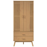 Wardrobe "OLDEN" Brown 76,5x53x172 cm Solid Wood Pine 358594