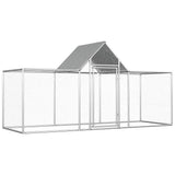 Chicken Coop 3x1x1.5 m Galvanised Steel 144559