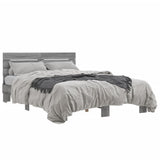 Bed Frame without Mattress Grey Sonoma 120x190 cm Small Double 3280160