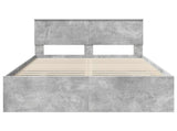 Bed Frame Concrete Grey 120 x 123 cm Engineered Wood 3408875