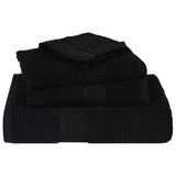 12 Piece Towel Set Black 360 gsm 100% Cotton 137107