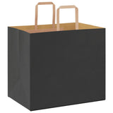 Paper Bags 250 pcs with Handles Black 32x22x28 cm 4101876