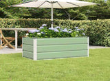 Planter Pastel Green 100 x 50 x 45 cm Galvanised Steel 42018254