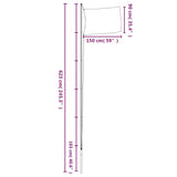 Spain Flag and Pole 6.23 m Aluminium 3147108