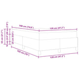 Bed Frame with Mattress Blue 120 x 190 cm Fabric 3399113