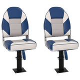 4 Piece Foldable Boat Seat Set High Backrest 3284333