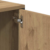TV Cabinet with Drawer Artisan Oak 200x25x44 cm Engineered Wood 857697