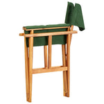 ZNTS Director's Chair Solid Acacia Wood Green 45953