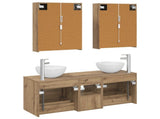 Bathroom Furniture Set 5 pcs Artisan Oak 3406734