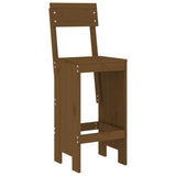 5 Piece Garden Bar Set Honey Brown Solid Wood Pine 3157808