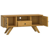 TV Cabinet 110x30x50 cm Solid Wood Teak 340869