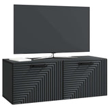 Wall-Mounted TV Cabinet Black 78.5 x 31 x 30 cm Engineered Wood 898716