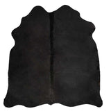 Real Cow Hide Rug Black 150x170 cm 284341