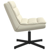 Swivel Chair Cream 63 x 75 x 76 cm PU 42007340