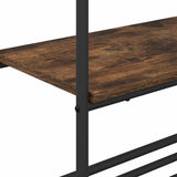 Clothes Rack Smoked Oak 60 x 30 x 171 cm Engineered Wood 868459