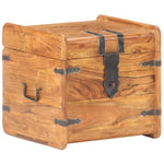 ZNTS Chest 40x40x40 cm Solid Acacia Wood 289647