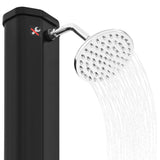 Outdoor Solar Shower with Shower Head and Faucet 35 L Black 92942