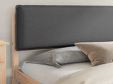 Bed Frame with Upholstered Headboard Dark Grey 180 x 200 cm 877820