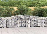 Arched Gabion Baskets 25 pcs 400x50x80/100 cm Galvanised Iron 3146994