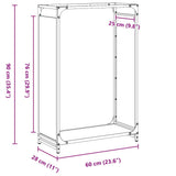 Firewood Rack Anthracite 60x28x90 cm Cold-rolled steel 864213