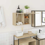 Bathroom Wall Cabinet Sonoma Oak 60x25x40 cm Engineered Wood 860069