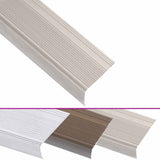 Stair Nosings in L-shape 15 pcs Aluminium 100 cm Champagne 146777