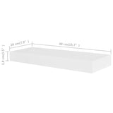 Wall Shelves 4 pcs White 40 cm 275996