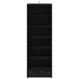 Shoe Cabinet Black Oak 32 x 35 x 90 cm Engineered Wood 862688