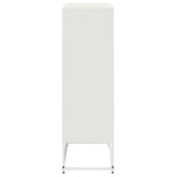 Highboard White 68.5x38.5x123.5 cm Steel 846505