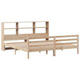 Bookcase Bed without Mattress 180x200 cm Super King Solid Wood Pine 3321905