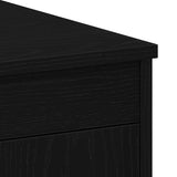 Desk with Storage Black Oak 100 x 50 x 76 cm Engineered Wood 862482