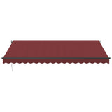 Manual Retractable Awning Burgundy 450x350 cm 3215002