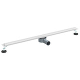 360&deg Shower Drain with Slim Model Silver 100 cm 42015990