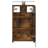 Bathroom Mirror Cabinet Smoked Oak 30 x 10.5 x 50 cm 889019