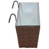 Railing 2 pcs 80 x 17 x 17 cm Metal 42026969