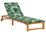 Sunlounger Cushion GEMERT 100% Polyester Leaf Pattern 948523