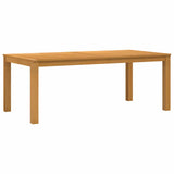 Dining Table 200 x 100 x 75 cm Solid Oak Wood Natural 3430419