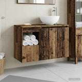 Bathroom Furniture Set 2 pcs Old Wood Engineered Wood 3404032