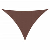 Sunshade Sail Oxford Fabric Triangular 5x7x7 m Brown 135842