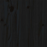 Bed Frame without Mattress Black Solid Wood 75x190 cm Small Single 815008