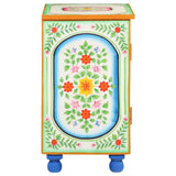 Hand Painted Sideboard 70x35x60 cm Solid Mango Wood 321665