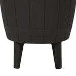 ZNTS 3-in-1 Ice Cooler Table Black Polypropylene 364159