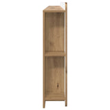Headboard Cabinet with Storage Artisan Oak Engineered Wood 8001236